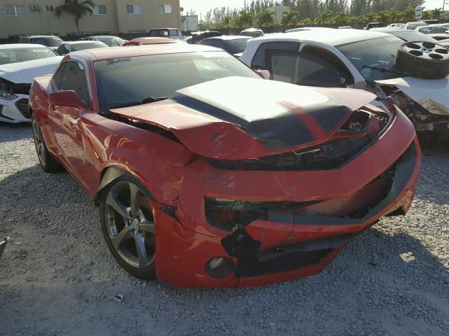 2G1FG1E39D9194207 - 2013 CHEVROLET CAMARO LT RED photo 1