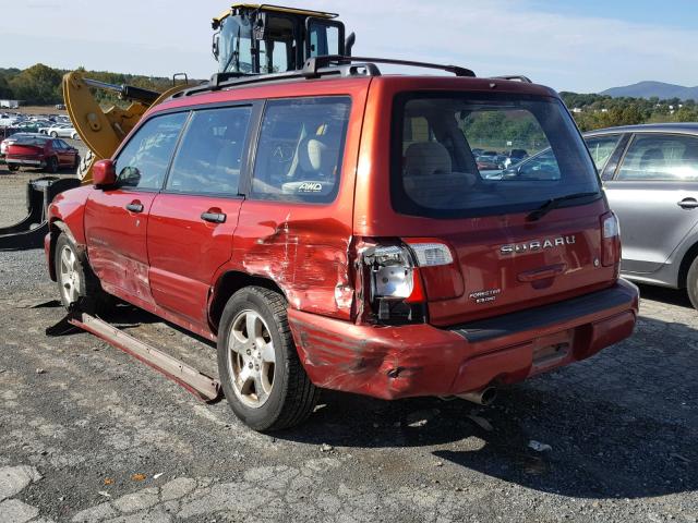 JF1SF65682H749808 - 2002 SUBARU FORESTER S 红色 照片 3
