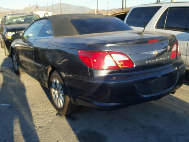 1C3LC45K58N643159 - 2008 CHRYSLER SEBRING BLUE photo 3