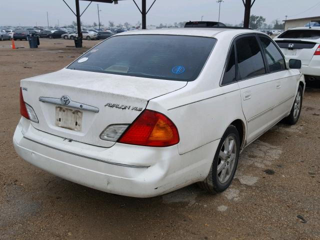 4T1BF28B0YU086080 - 2000 TOYOTA AVALON XL WHITE photo 4