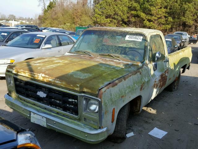 CCU149A104298 - 1979 CHEVROLET C10 BEIGE photo 2