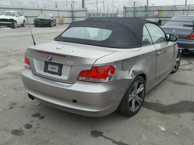 WBAUL7C57BVM80565 - 2011 BMW 128 I BEIGE photo 4