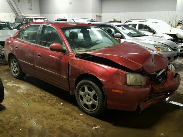 KMHDN45DX2U334274 - 2002 HYUNDAI ELANTRA GL MAROON photo 1