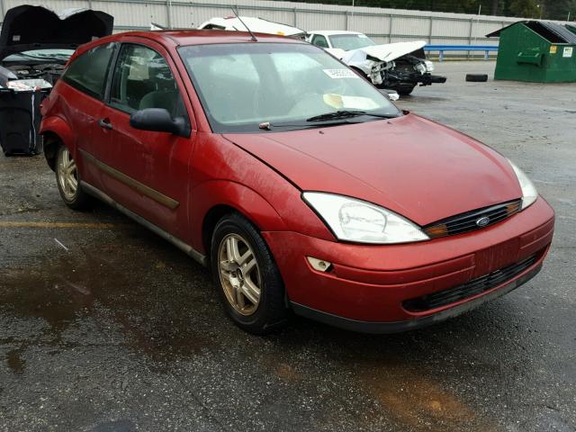 3FAFP3131YR165198 - 2000 FORD FOCUS ZX3 RED photo 1