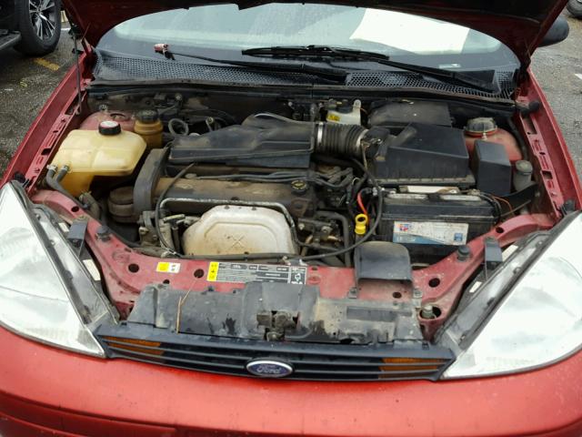3FAFP3131YR165198 - 2000 FORD FOCUS ZX3 RED photo 7