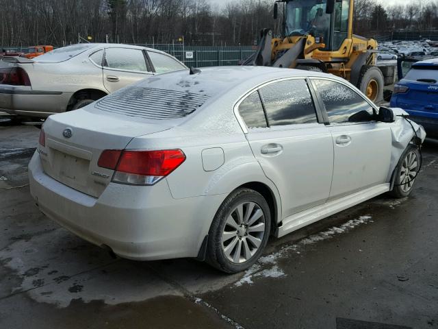 4S3BMDL64B2214498 - 2011 SUBARU LEGACY 3.6 WHITE photo 4