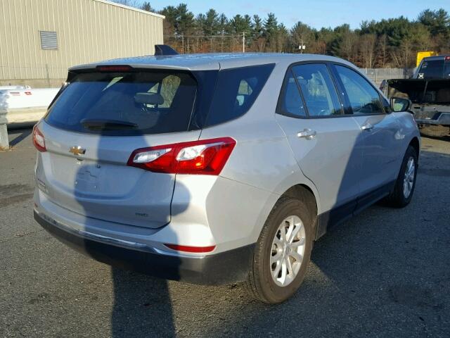 3GNAXREV1JL104808 - 2018 CHEVROLET EQUINOX LS SILVER photo 4