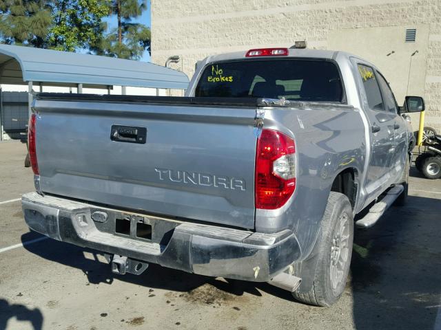 5TFEM5F13EX081632 - 2014 TOYOTA TUNDRA CRE SILVER photo 4