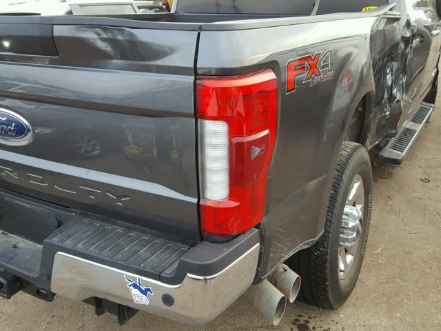 1FT8W3BT0HED41780 - 2017 FORD F350 SUPER GRAY photo 9