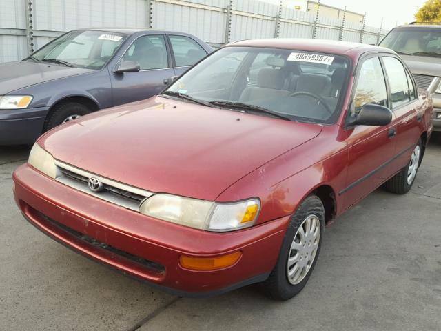 2T1AE09B4SC127157 - 1995 TOYOTA COROLLA LE RED photo 2