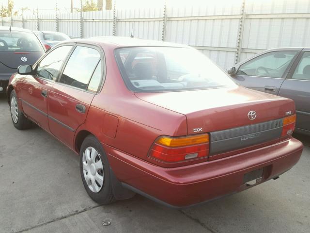 2T1AE09B4SC127157 - 1995 TOYOTA COROLLA LE RED photo 3