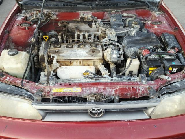 2T1AE09B4SC127157 - 1995 TOYOTA COROLLA LE RED photo 7