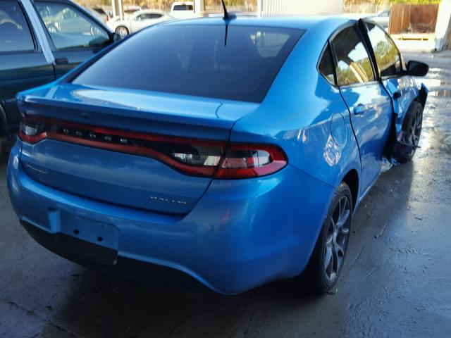 1C3CDFFAXGD818511 - 2016 DODGE DART SXT S BLUE photo 4