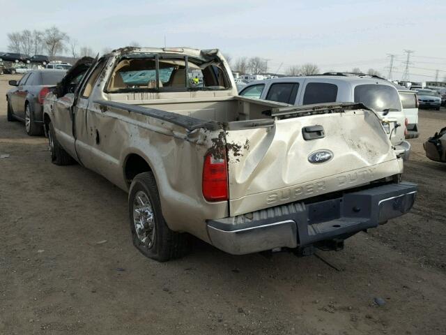 1FTSX20R08EB19695 - 2008 FORD F250 SUPER TAN photo 3