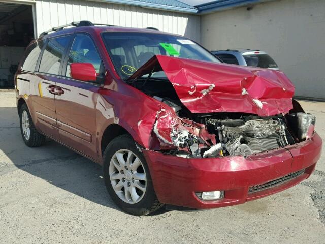 KNDMB233986239083 - 2008 KIA SEDONA EX MAROON photo 1