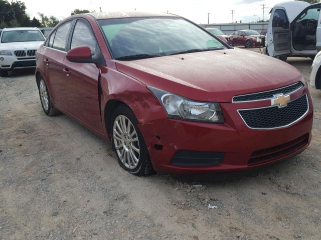 1G1PJ5S98B7242302 - 2011 CHEVROLET CRUZE ECO RED photo 1