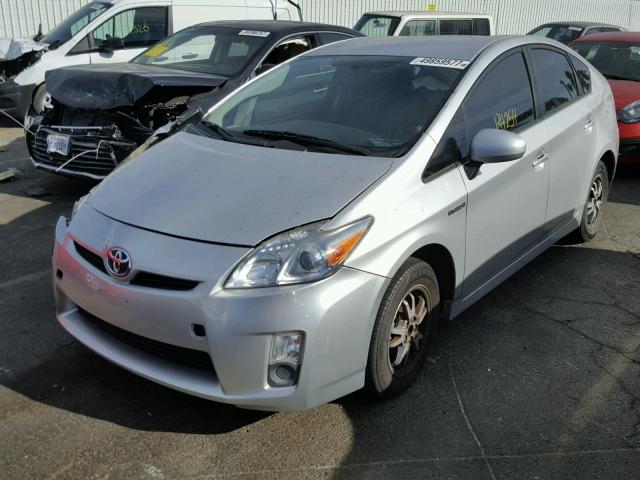 JTDKN3DU2A0034404 - 2010 TOYOTA PRIUS SILVER photo 2