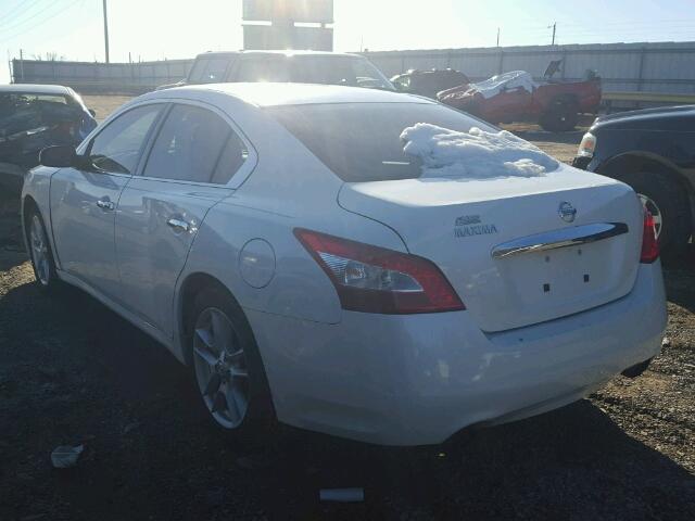 1N4AA51E69C822263 - 2009 NISSAN MAXIMA S WHITE photo 3