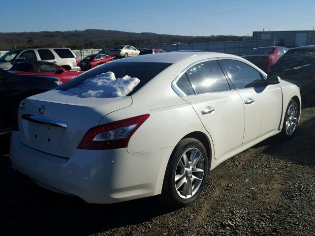 1N4AA51E69C822263 - 2009 NISSAN MAXIMA S WHITE photo 4