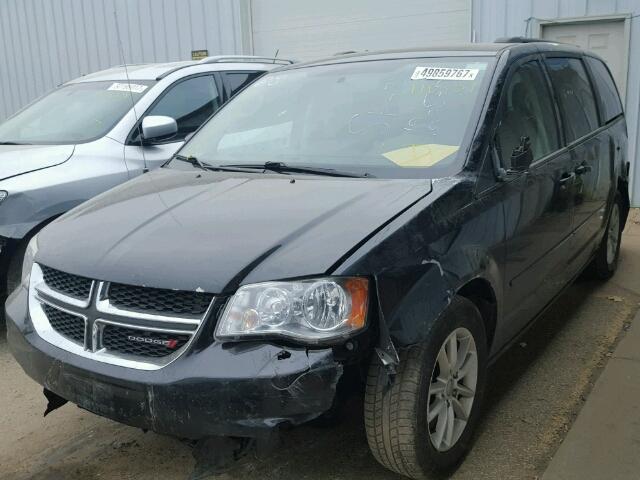 2C4RDGCG9ER173249 - 2014 DODGE GRAND CARA BLACK photo 2