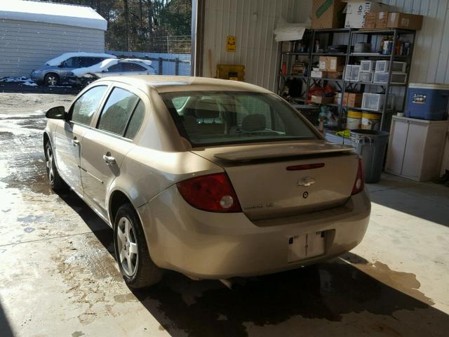 1G1AK55F667691911 - 2006 CHEVROLET COBALT LS GOLD photo 3