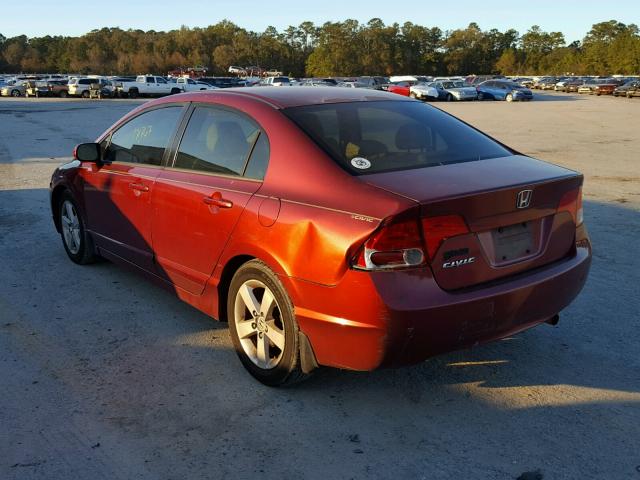 2HGFA16918H502902 - 2008 HONDA CIVIC EXL MAROON photo 3