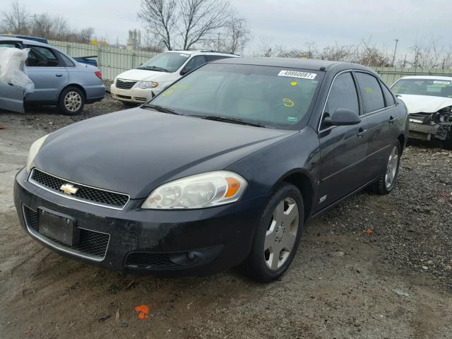 2G1WD58C869129721 - 2006 CHEVROLET IMPALA SUP BLACK photo 2