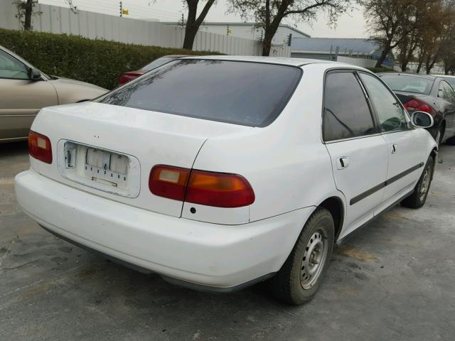 1HGEG8541PL044241 - 1993 HONDA CIVIC DX WHITE photo 4