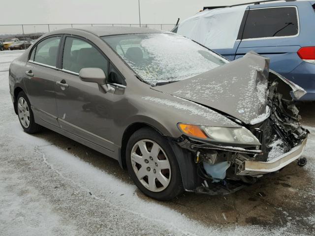 1HGFA16596L096011 - 2006 HONDA CIVIC LX GRAY photo 1