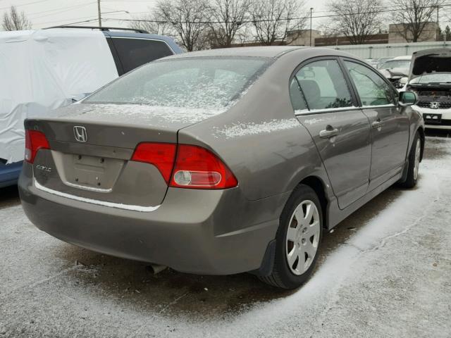 1HGFA16596L096011 - 2006 HONDA CIVIC LX GRAY photo 4