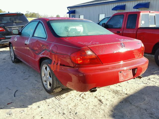 19UYA42671A025189 - 2001 ACURA 3.2CL TYPE RED photo 3