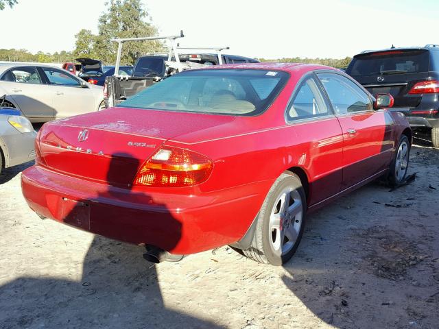 19UYA42671A025189 - 2001 ACURA 3.2CL TYPE RED photo 4