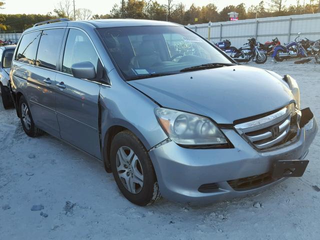 5FNRL38757B039051 - 2007 HONDA ODYSSEY EX BLUE photo 1