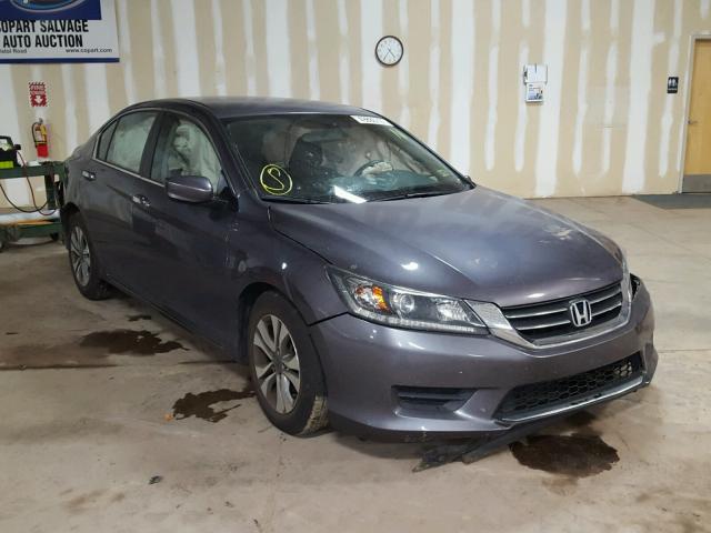 1HGCR2F3XFA109604 - 2015 HONDA ACCORD LX GRAY photo 1