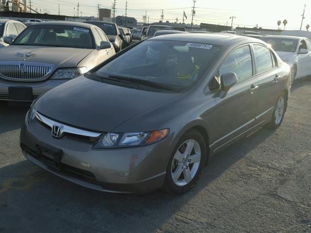 1HGFA16847L030073 - 2007 HONDA CIVIC EX SILVER photo 2