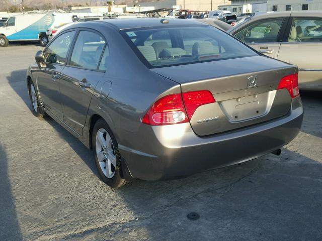 1HGFA16847L030073 - 2007 HONDA CIVIC EX SILVER photo 3