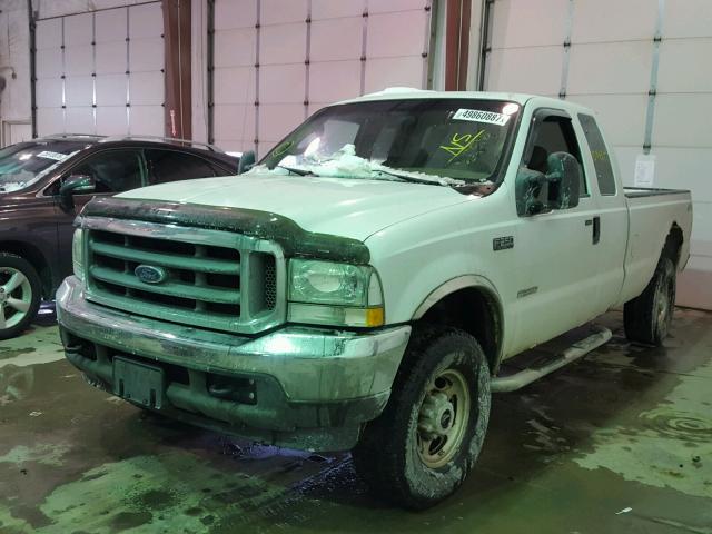 1FTNX21P14EC82084 - 2004 FORD F250 SUPER WHITE photo 2