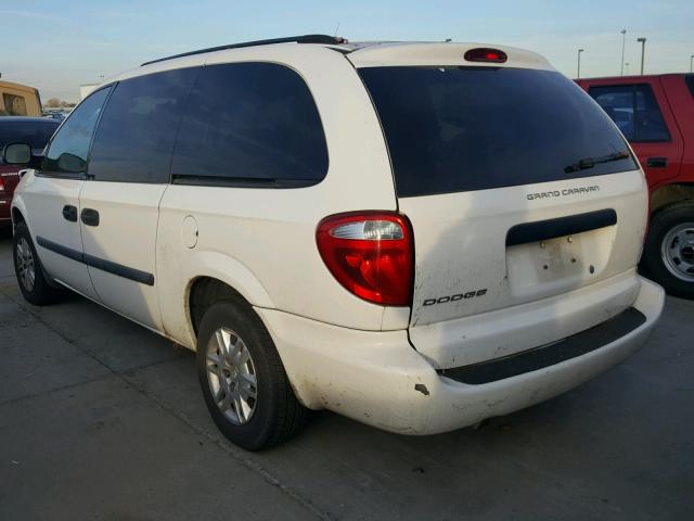 1D4GP24R66B614758 - 2006 DODGE GRAND CARA WHITE photo 3