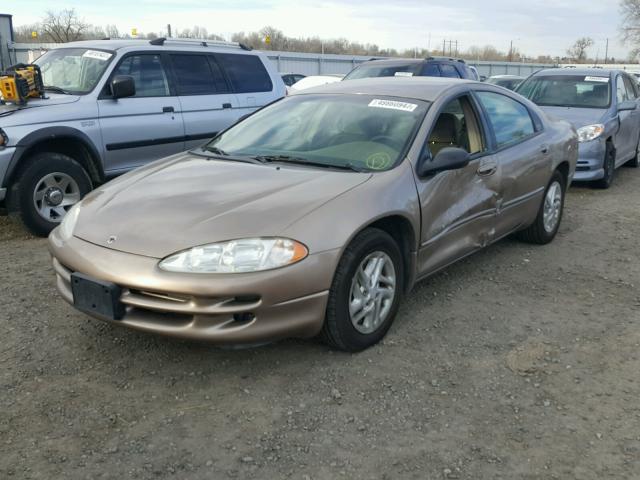 2B3HD46R91H697901 - 2001 DODGE INTREPID S BEIGE photo 2