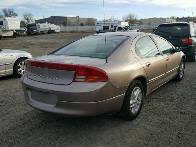 2B3HD46R91H697901 - 2001 DODGE INTREPID S BEIGE photo 4