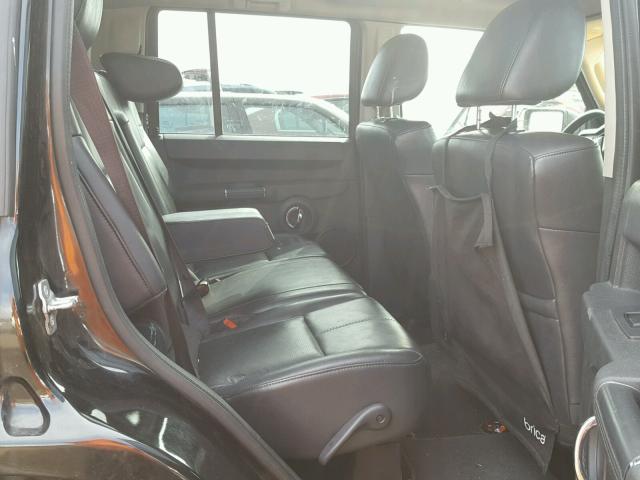 1J4RG5GT0AC108743 - 2010 JEEP COMMANDER BLACK photo 6