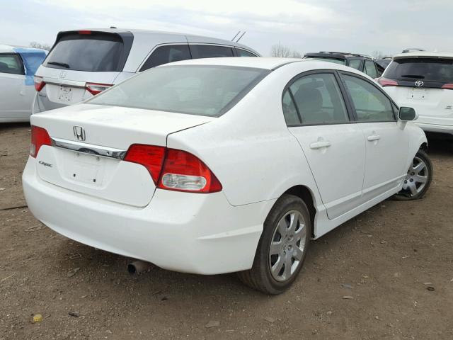 1HGFA16569L018774 - 2009 HONDA CIVIC LX WHITE photo 4