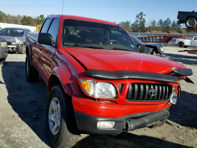 5TEGN92N74Z355136 - 2004 TOYOTA TACOMA DOU RED photo 1