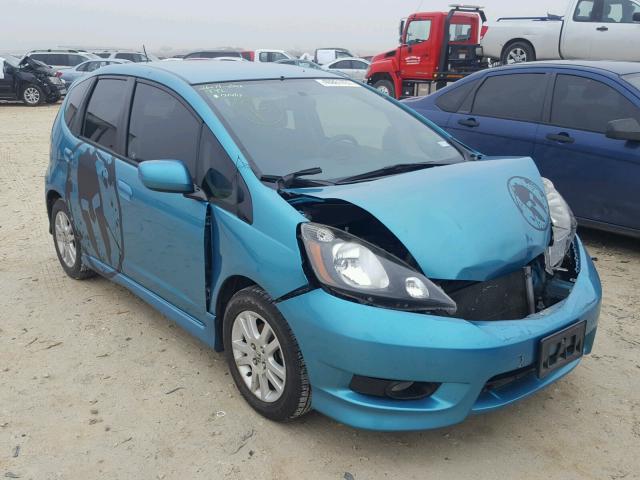 JHMGE8G56DC044670 - 2013 HONDA FIT SPORT BLUE photo 1