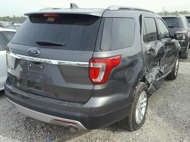 1FM5K7D83HGC44961 - 2017 FORD EXPLORER X GRAY photo 4