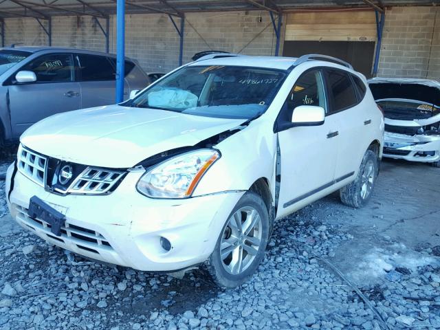 JN8AS5MT4DW545433 - 2013 NISSAN ROGUE S WHITE photo 2