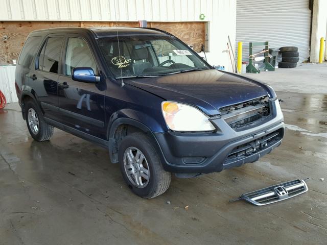 SHSRD78804U257416 - 2004 HONDA CR-V EX BLUE photo 1