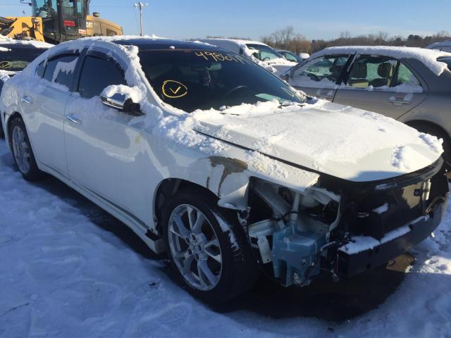 1N4AA5AP2EC450044 - 2014 NISSAN MAXIMA S WHITE photo 1