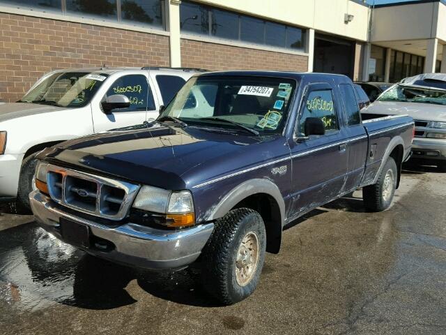 1FTZR15VXXPA28865 - 1999 FORD RANGER SUP BLUE photo 2