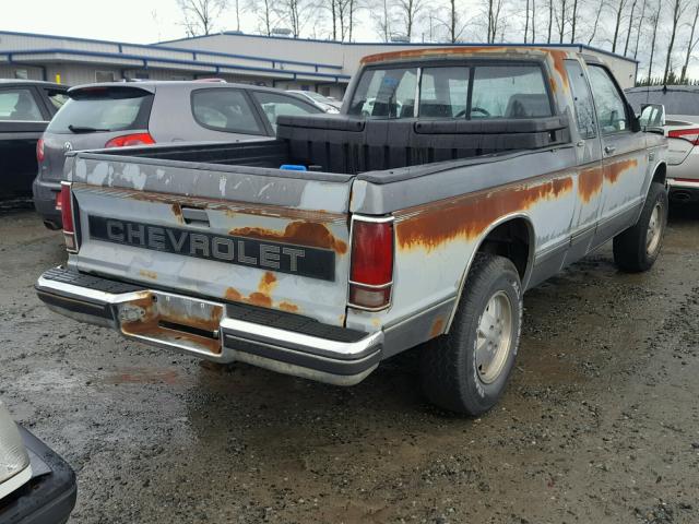 1GCDT19Z9K2273056 - 1989 CHEVROLET S TRUCK S1 SILVER photo 4